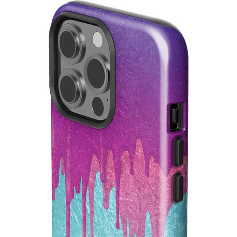 Paint Splatter Purple iPhone 15 Pro Impact Case